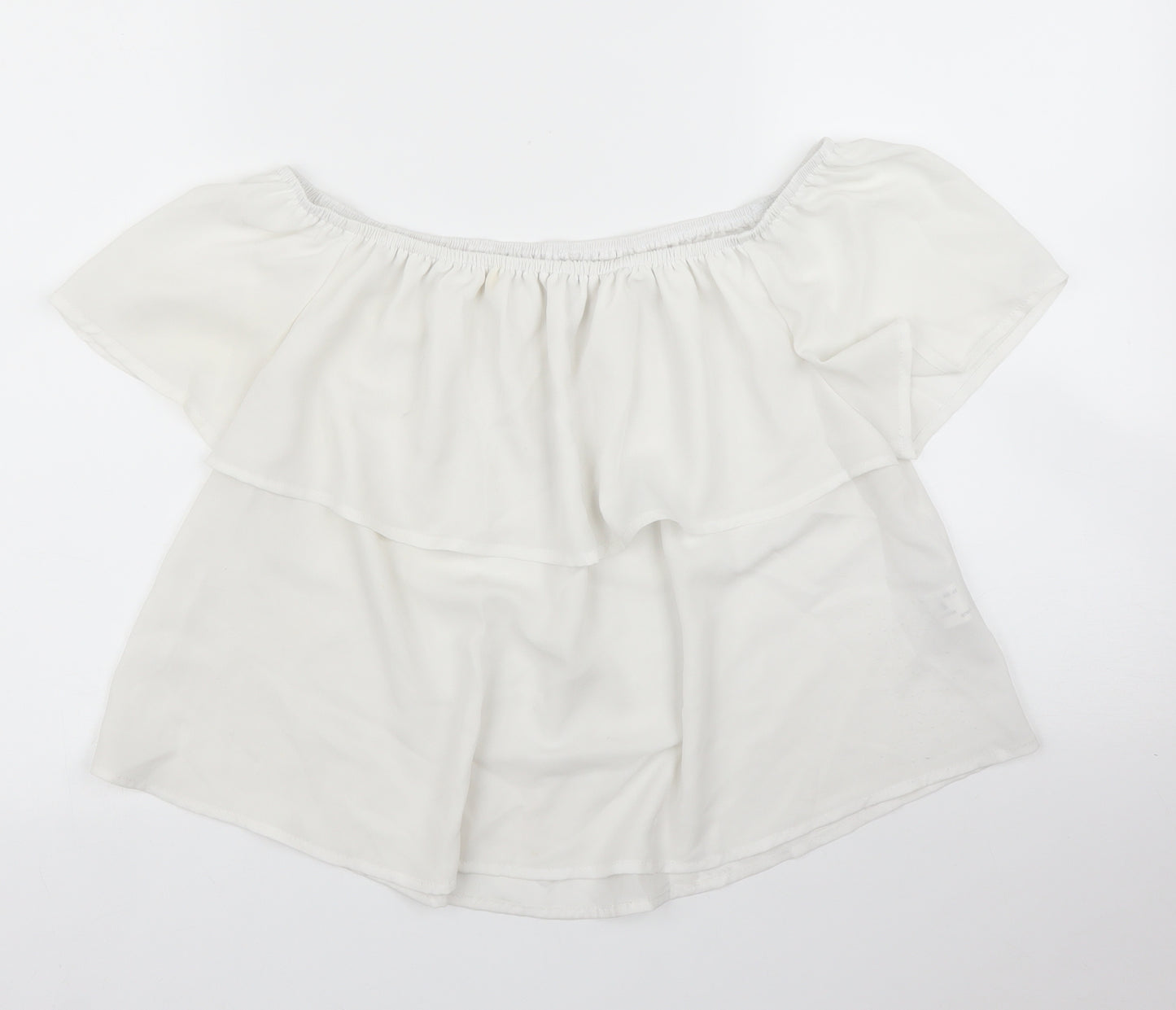 Stradavarius Womens White   Basic Blouse Size S