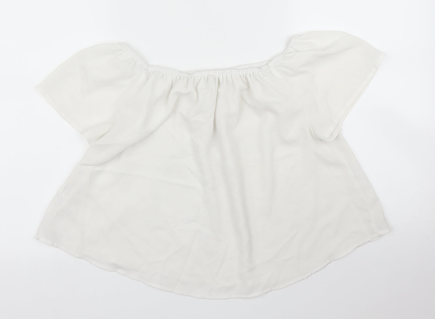 Stradavarius Womens White   Basic Blouse Size S