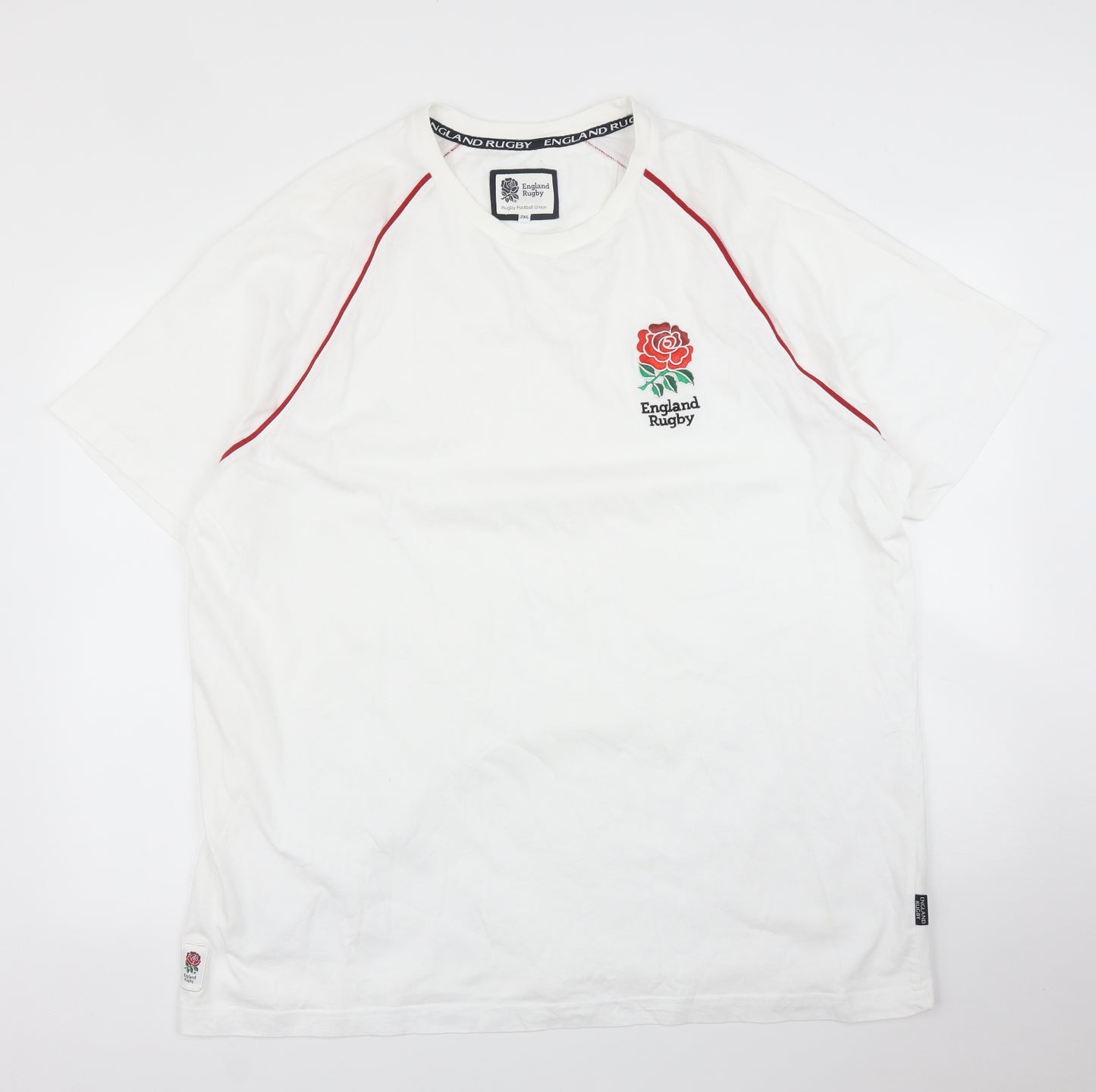 TU Mens White    T-Shirt Size 2XL  - England Rugby