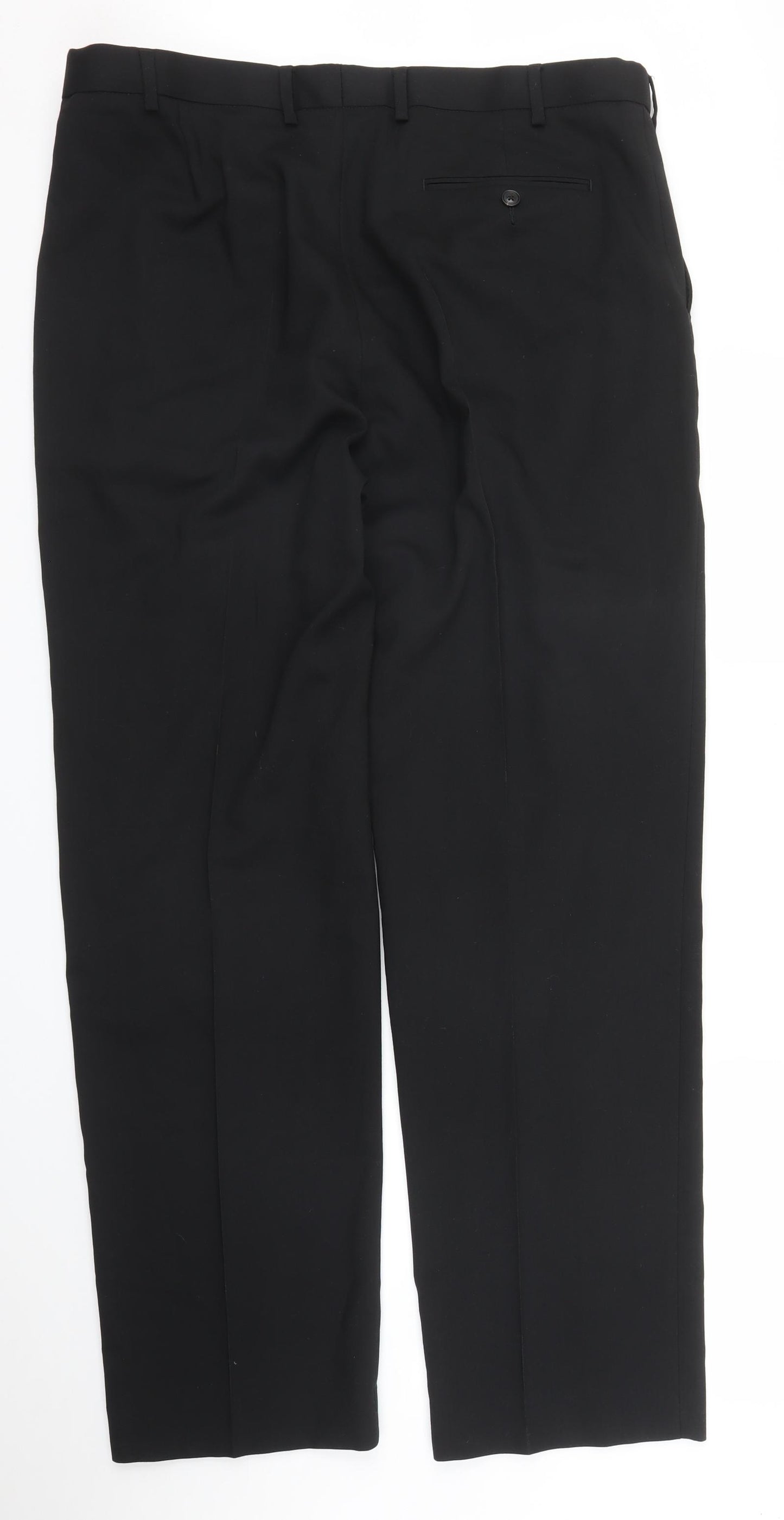 M&S Mens Black   Trousers  Size 38 in L33 in
