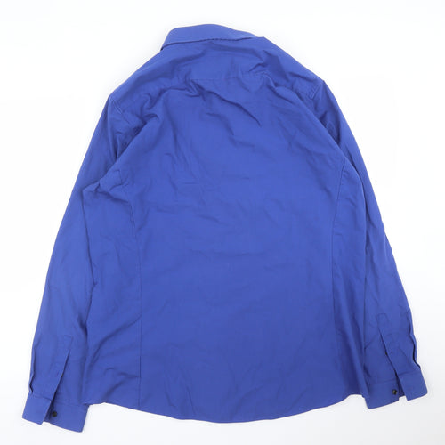 Burton Mens Blue    Button-Up Size XL