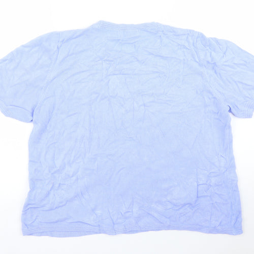M&S Womens Blue   Basic Blouse Size 18