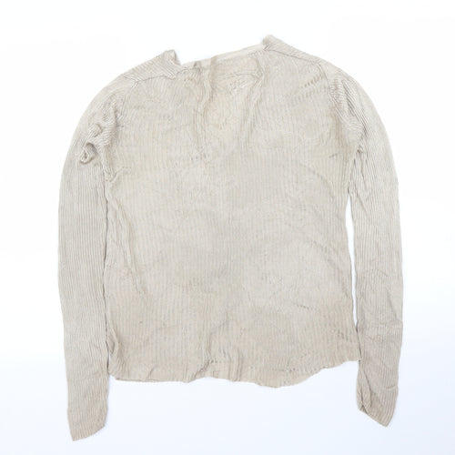New Look Womens Gold   Cardigan Jumper Size 10