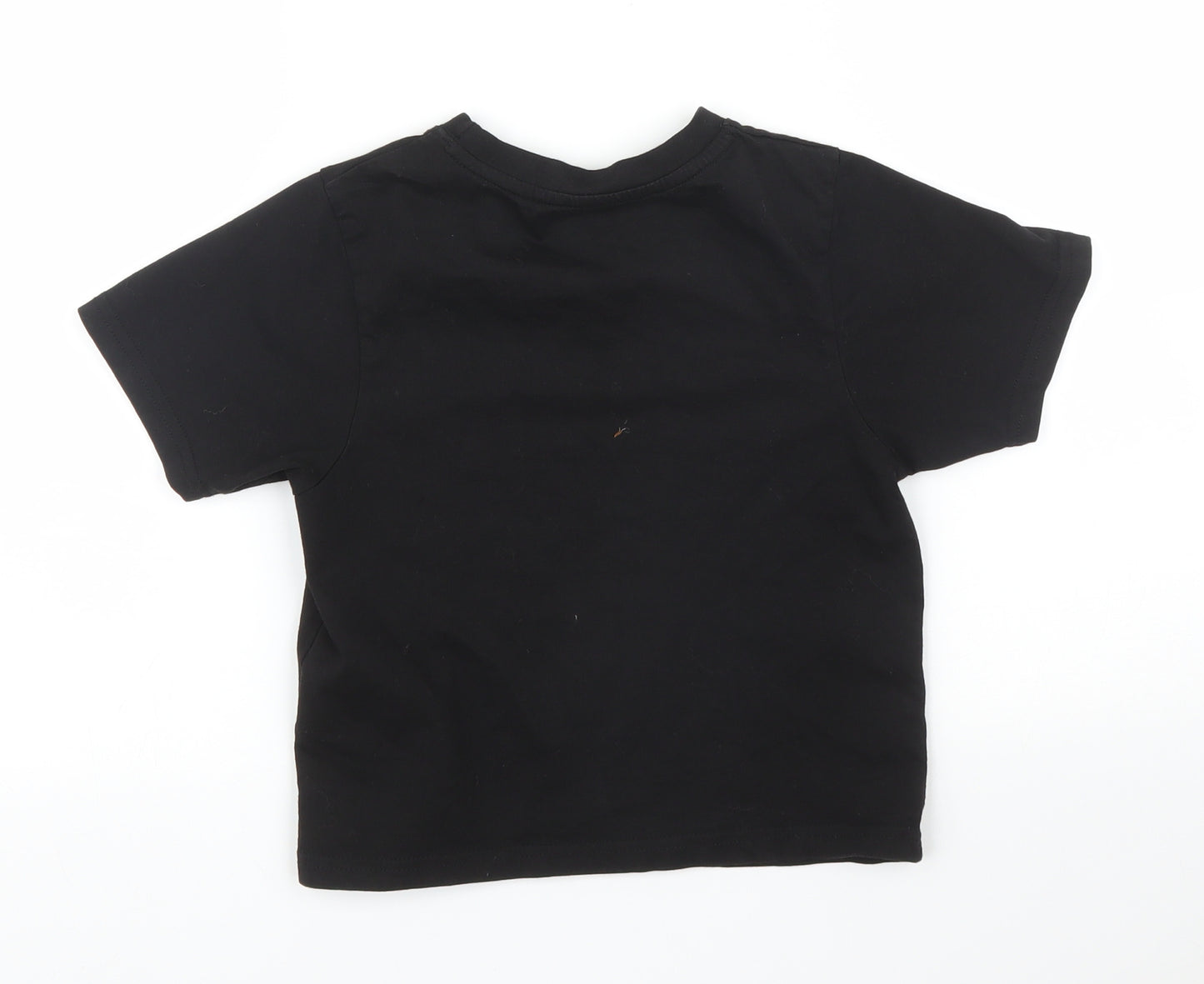 Mackenzie Boys Black   Basic T-Shirt Size 7 Years