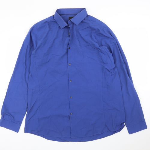 Burton Mens Blue    Button-Up Size XL