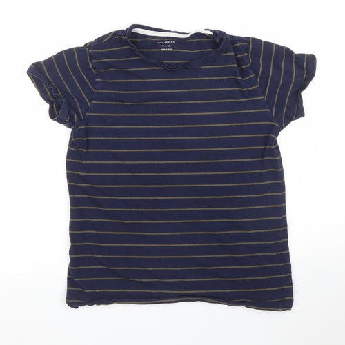 Primark Boys Blue Striped  Basic T-Shirt Size 12 Years