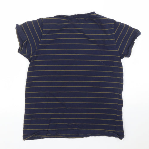 Primark Boys Blue Striped  Basic T-Shirt Size 12 Years