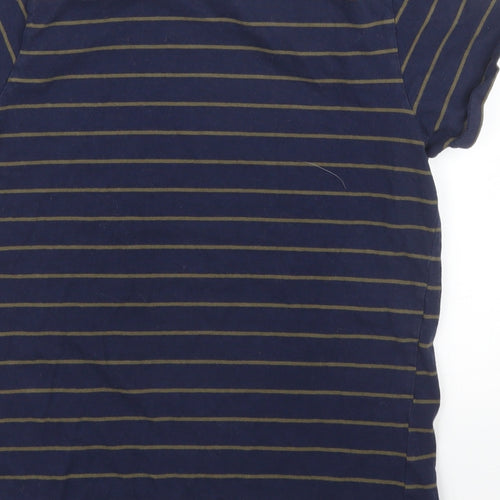 Primark Boys Blue Striped  Basic T-Shirt Size 12 Years