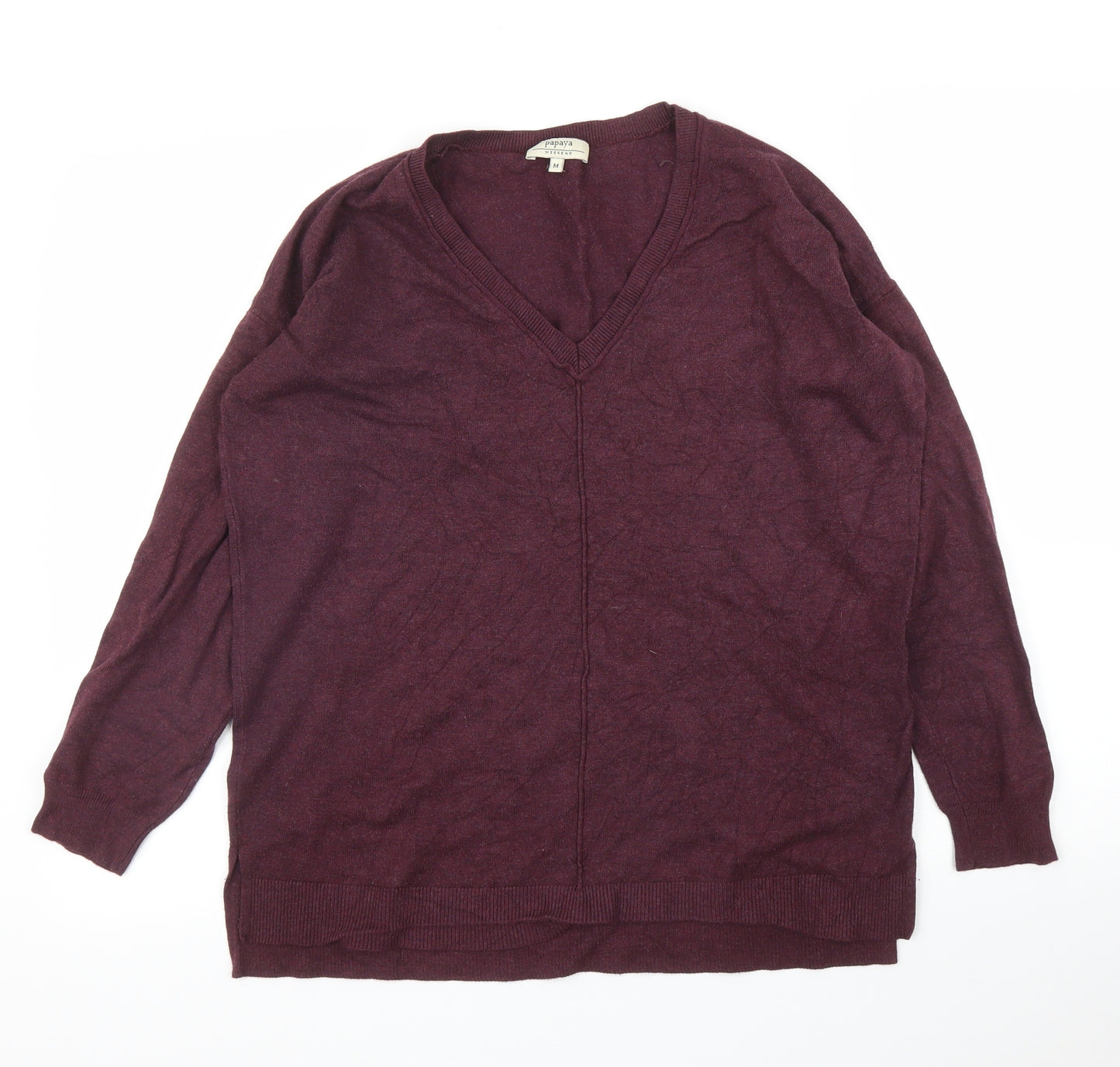 Papaya Mens Purple   Pullover Jumper Size M