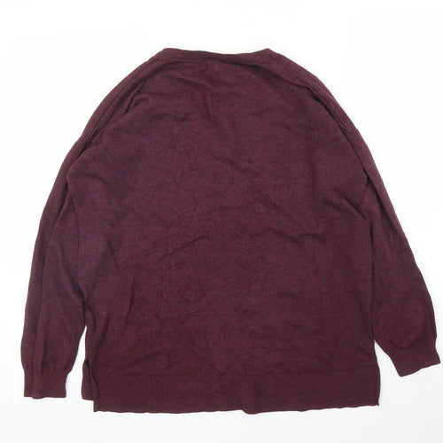 Papaya Mens Purple   Pullover Jumper Size M