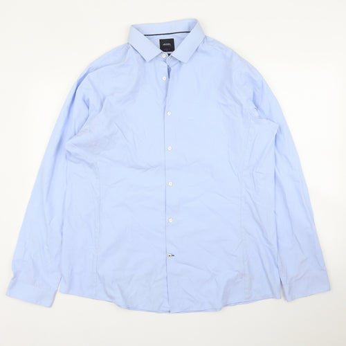 Burton Mens Blue    Button-Up Size XL