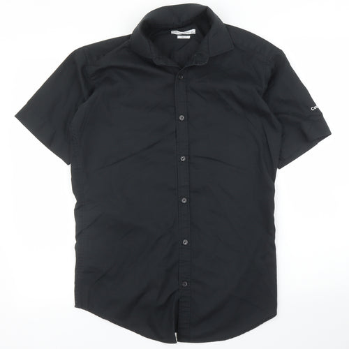 Kustom Kit Mens Black    Button-Up Size 14