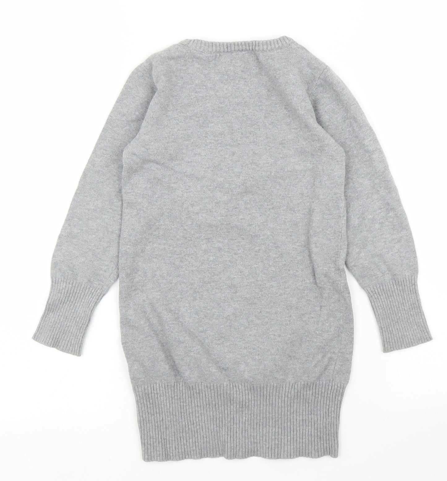 Funky Diva Girls Grey   Jumper Dress  Size 5 Years