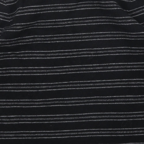Kenar Womens Black Striped  Pullover Jumper Size M