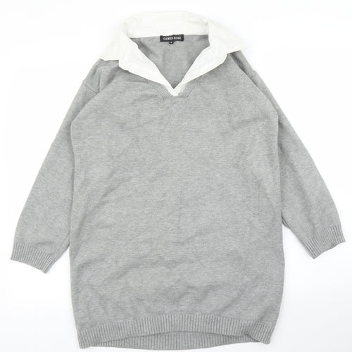 Cameo Rose Womens Grey   Tunic Jumper Size M