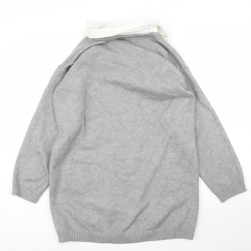 Cameo Rose Womens Grey   Tunic Jumper Size M
