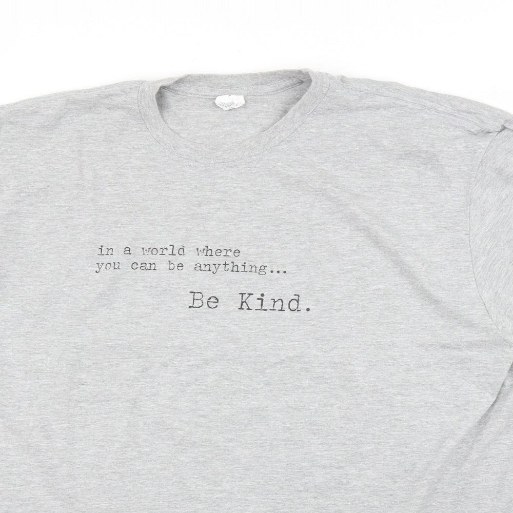 Gildan Womens Grey   Basic T-Shirt Size 2XL