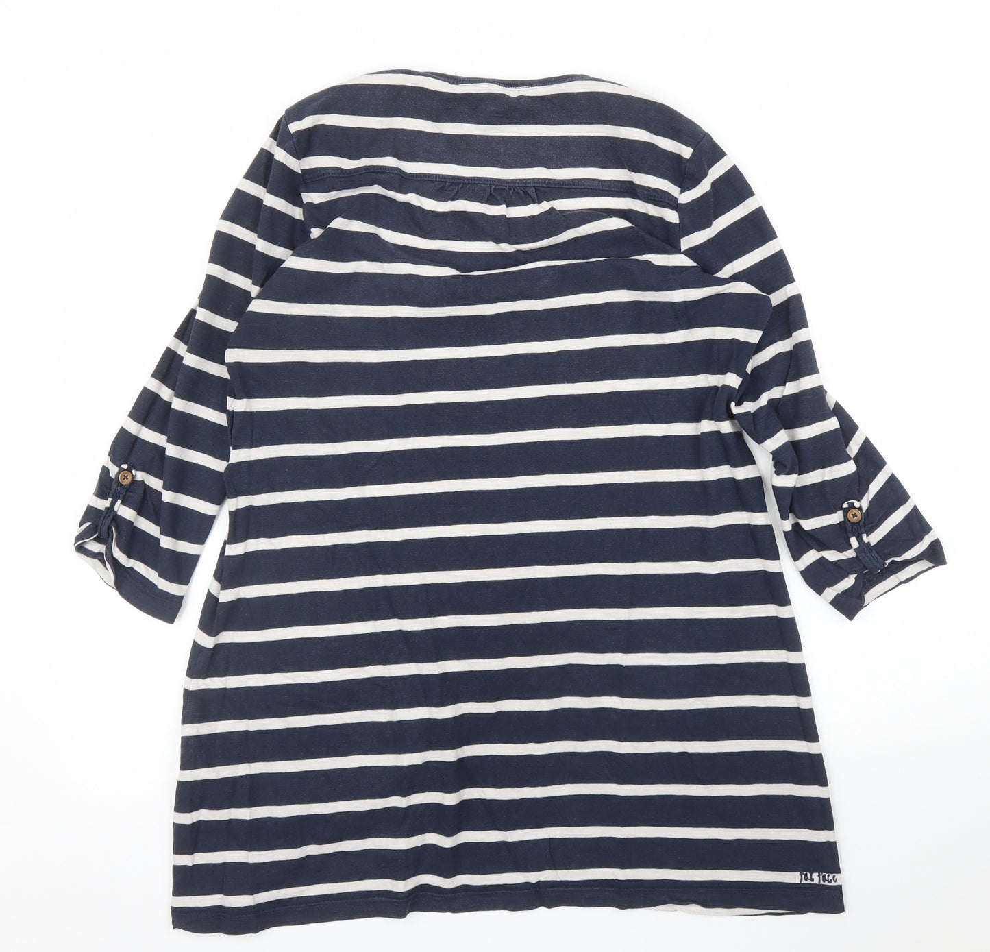 Fat Face Womens Blue Striped  Tunic T-Shirt Size 16