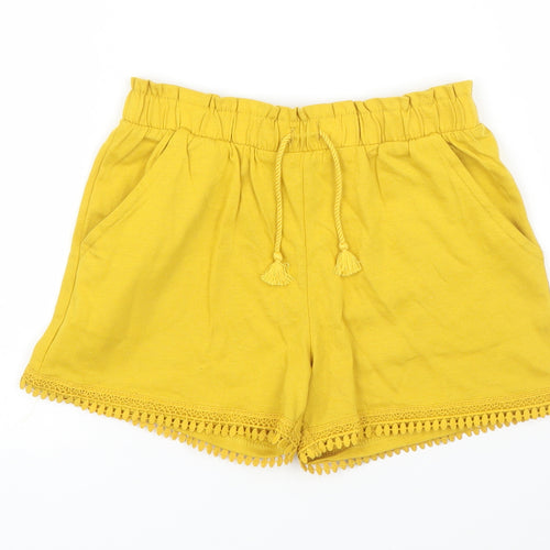 TU Girls Yellow   Bermuda Shorts Size 9 Years