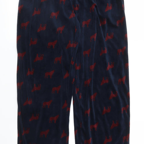 Matalan Mens Blue Solid   Pyjama Pants Size M