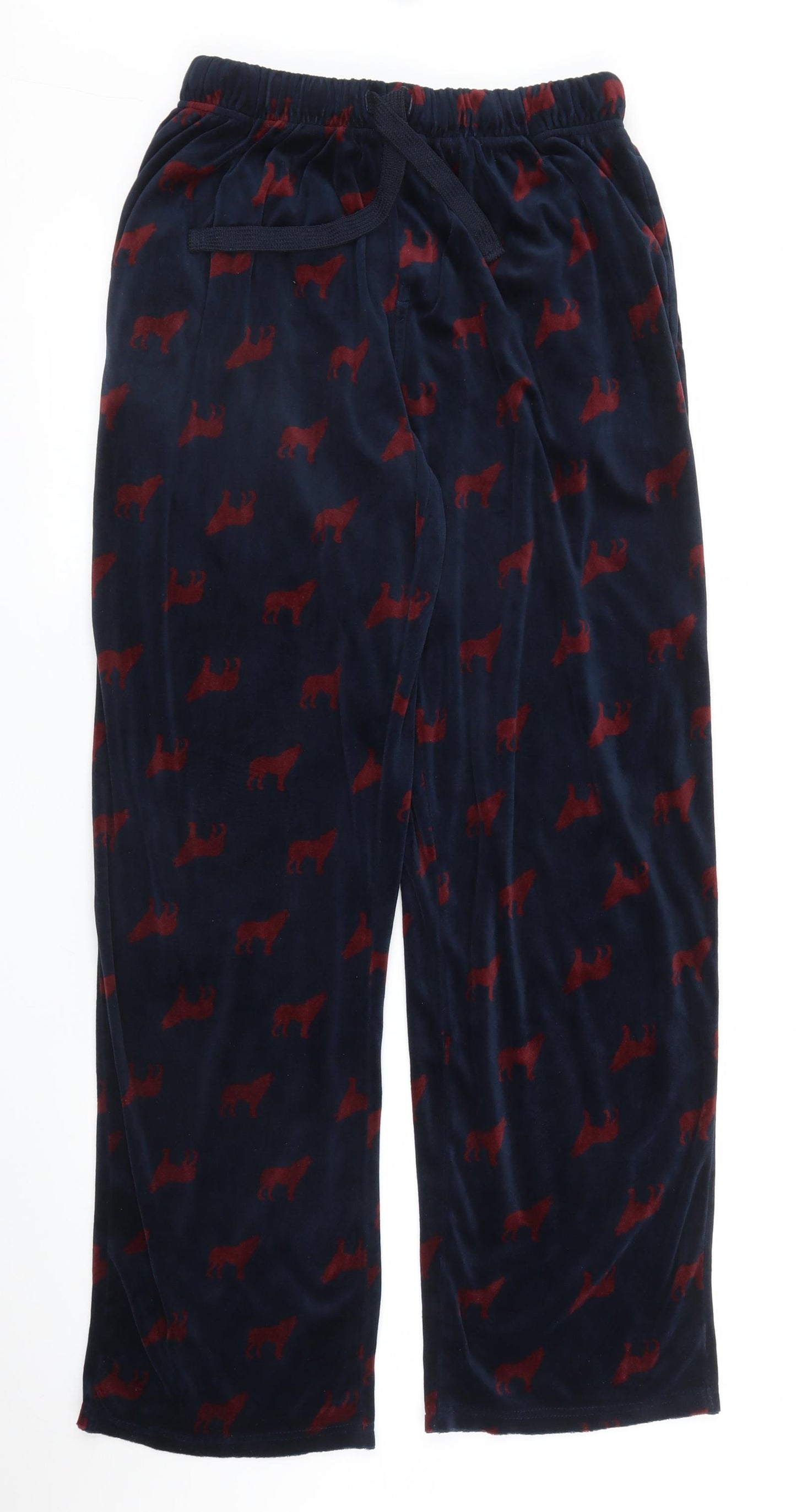 Matalan Mens Blue Solid   Pyjama Pants Size M