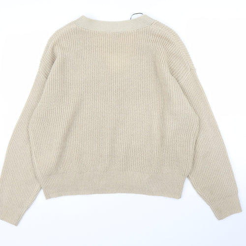 H&M Womens Beige   Pullover Jumper Size S
