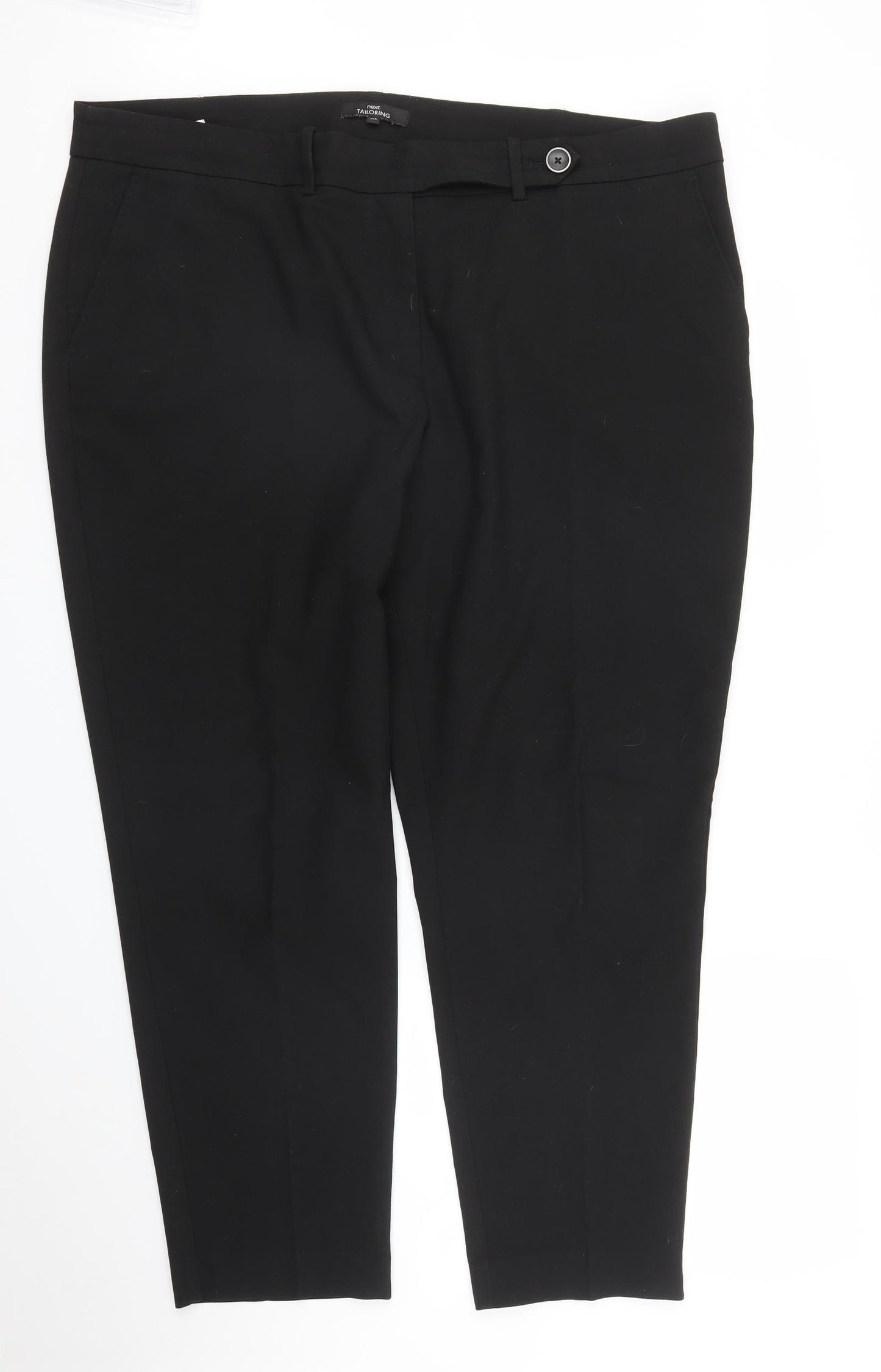 NEXT Womens Black   Carrot Trousers Size 20 L28 in