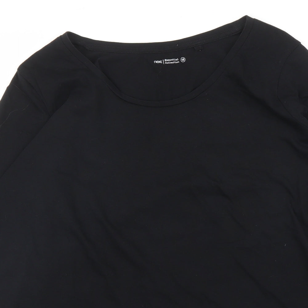 NEXT Womens Black   Basic T-Shirt Size 18