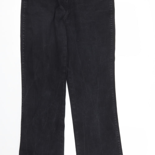 Brooks Mens Black  Denim Bootcut Jeans Size 16 L30 in