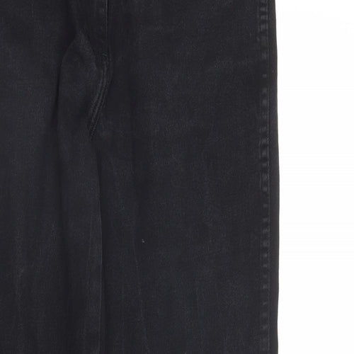 Brooks Mens Black  Denim Bootcut Jeans Size 16 L30 in