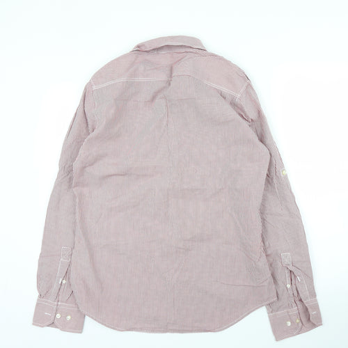 NEXT Mens Purple Striped   Button-Up Size M