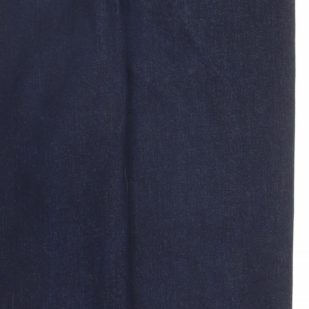 M&Co Womens Black  Denim Straight Jeans Size 10 L28 in