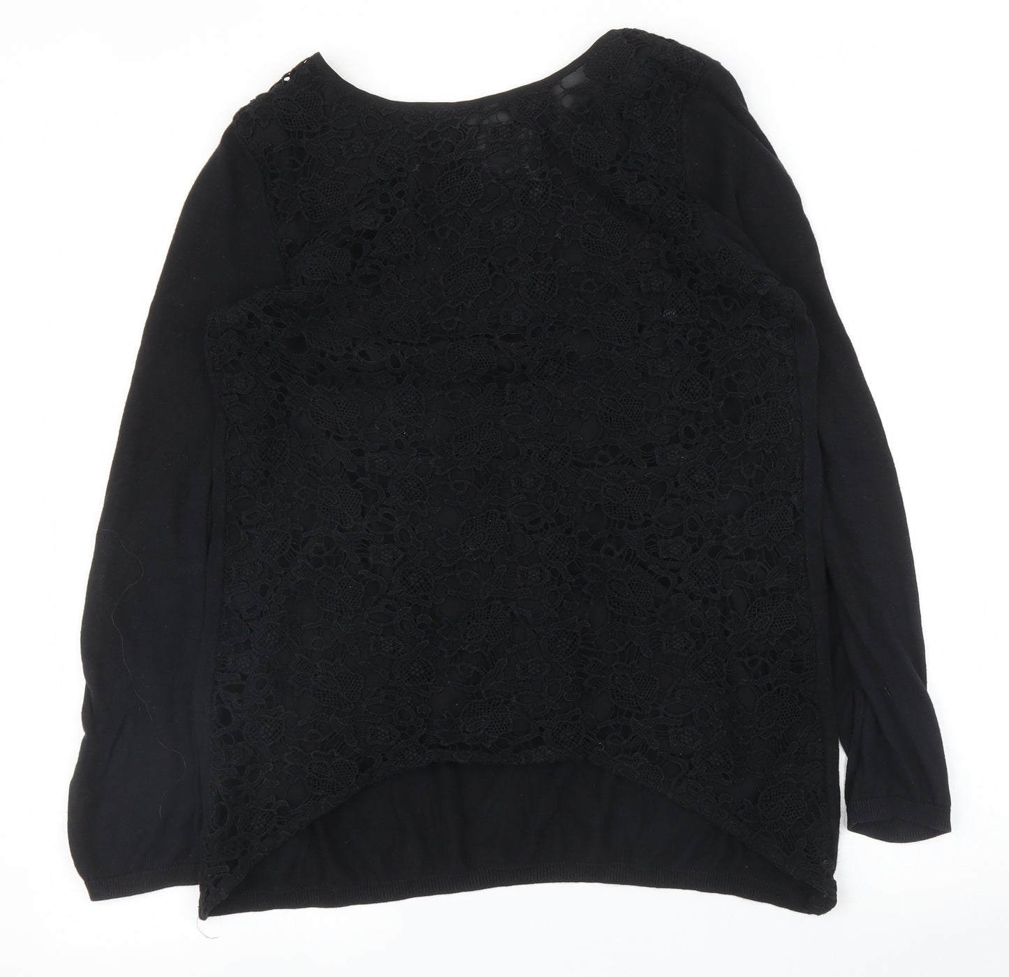 NEXT Womens Black Floral  Basic Blouse Size 10