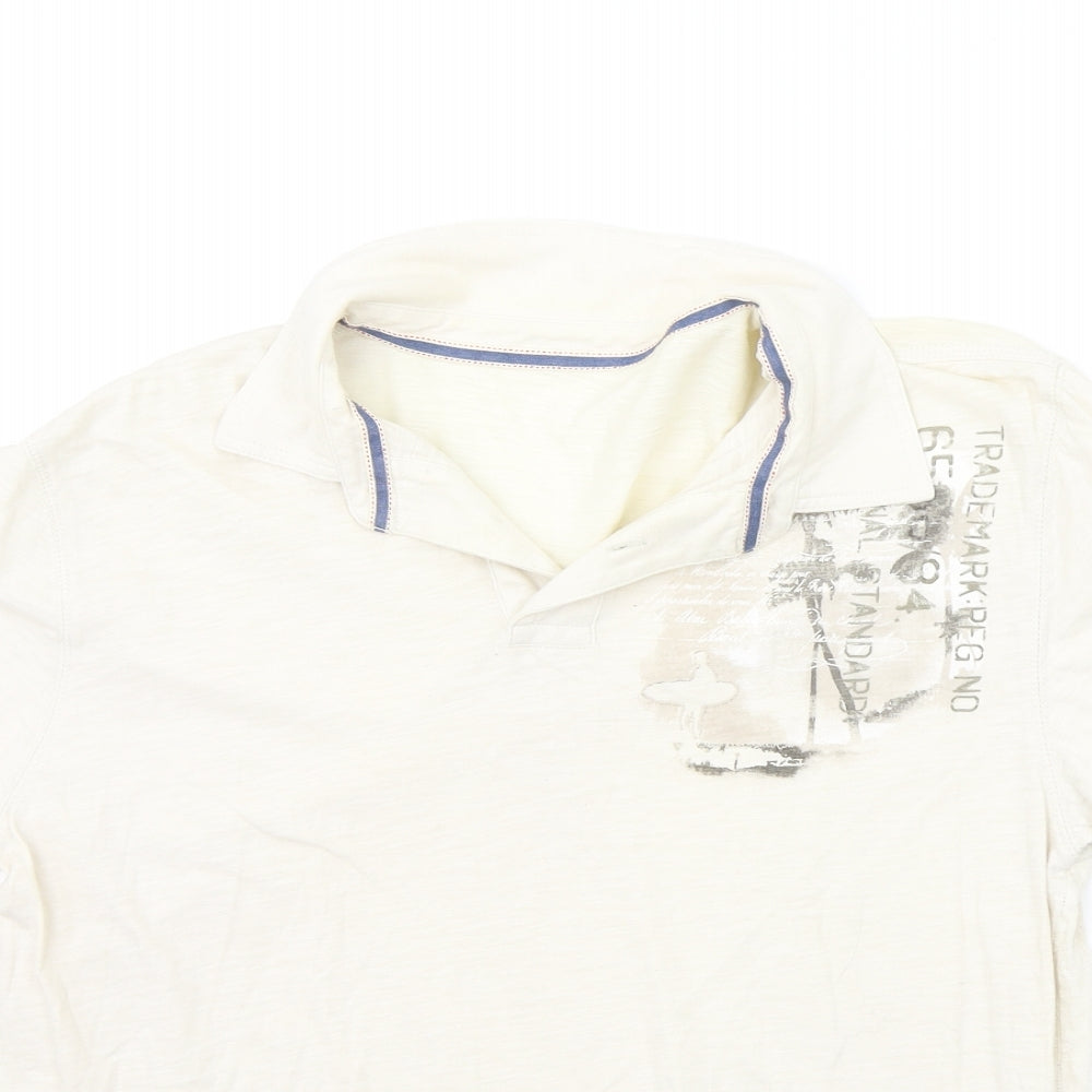 Marks and Spencer Womens Beige   Basic Polo Size M