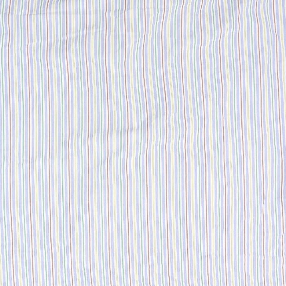 Marks and Spencer Mens Blue Striped   Button-Up Size 16