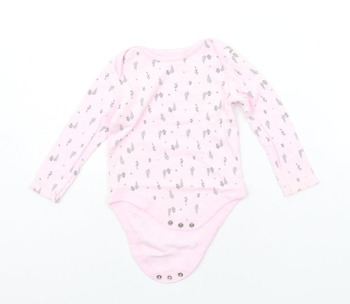 F&F Baby Pink Geometric Babygrow One-Piece Size 12-18 Months