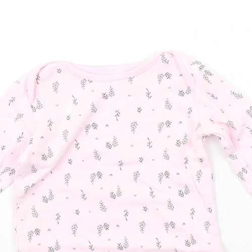 F&F Baby Pink Geometric  Babygrow One-Piece Size 12-18 Months