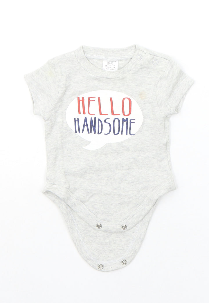 F&F Baby Grey   Babygrow One-Piece Size 0-3 Months