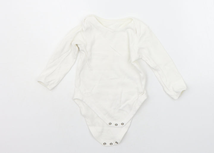 George Baby White Ikat  Babygrow One-Piece Size 12-18 Months