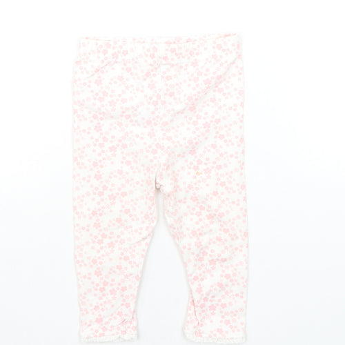 George Baby White Flecked  Jogger Trousers Size 9-12 Months