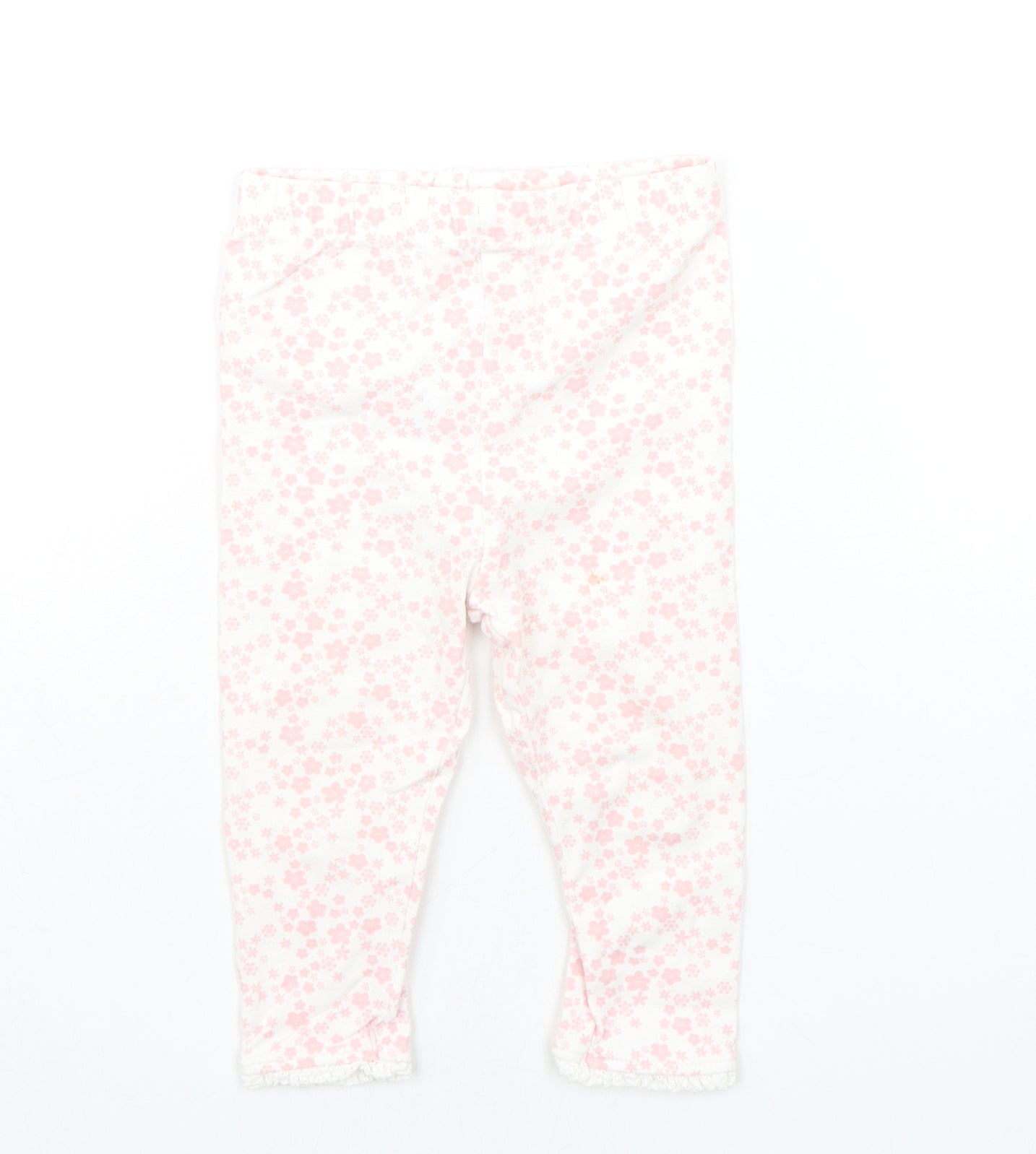 George Baby White Flecked  Jogger Trousers Size 9-12 Months