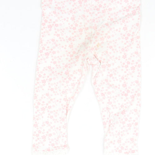 George Baby White Flecked  Jogger Trousers Size 9-12 Months