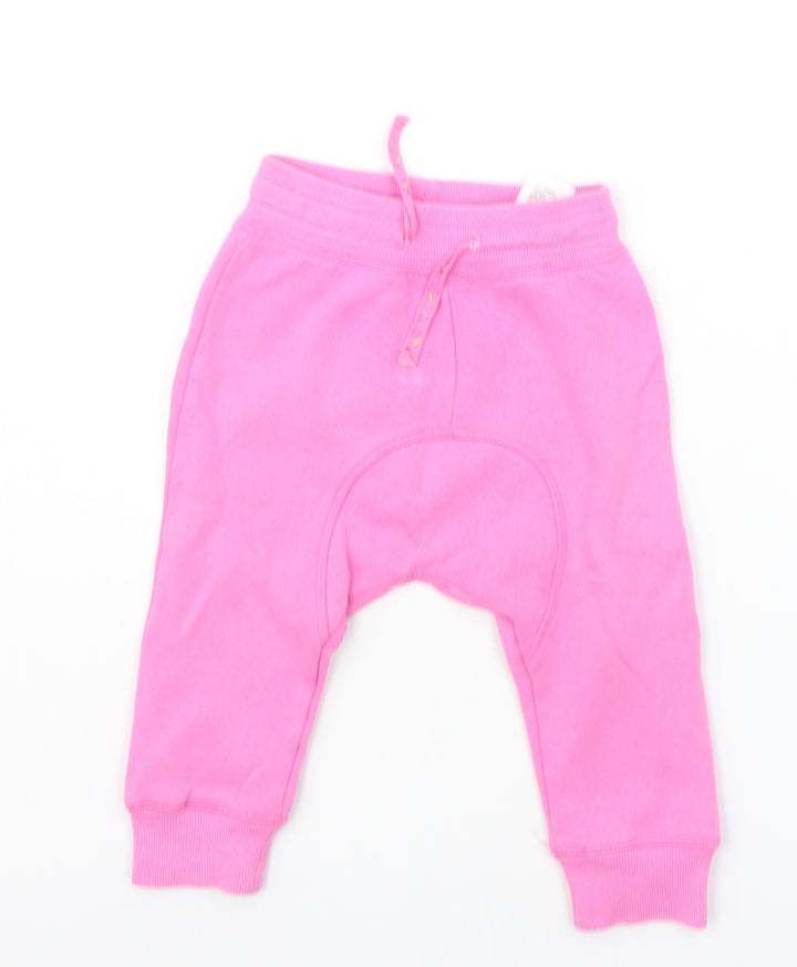 H&M Baby Pink Jogger Trousers Size 12 Months