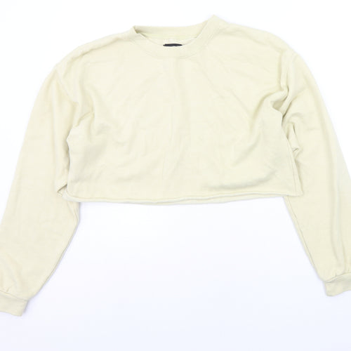 PRETTYLITTLETHING Womens Yellow   Pullover Jumper Size S