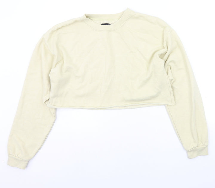 PRETTYLITTLETHING Womens Yellow   Pullover Jumper Size S