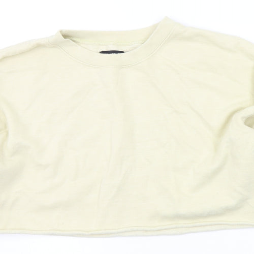 PRETTYLITTLETHING Womens Yellow   Pullover Jumper Size S
