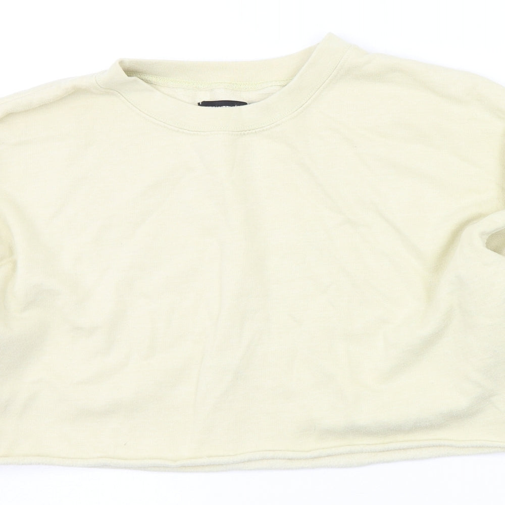 PRETTYLITTLETHING Womens Yellow   Pullover Jumper Size S