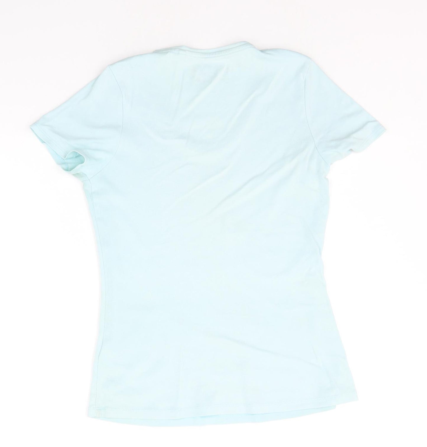 Marks and Spencer Womens Green Houndstooth  Basic T-Shirt Size 10