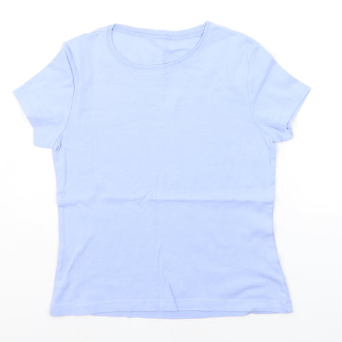 Cherokee Womens Blue   Basic T-Shirt Size 12