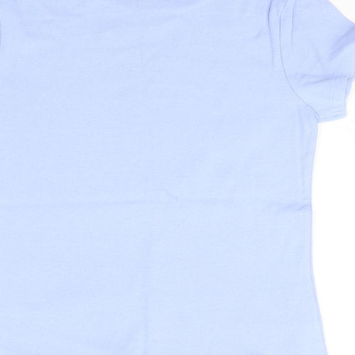 Cherokee Womens Blue   Basic T-Shirt Size 12